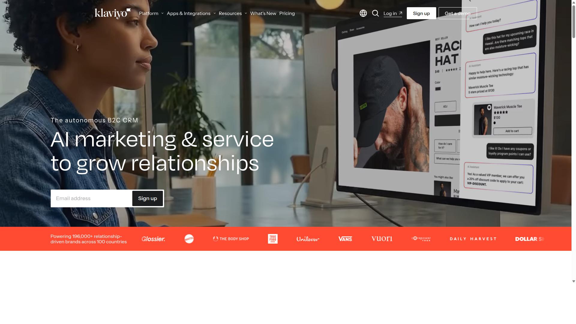 Klaviyo website