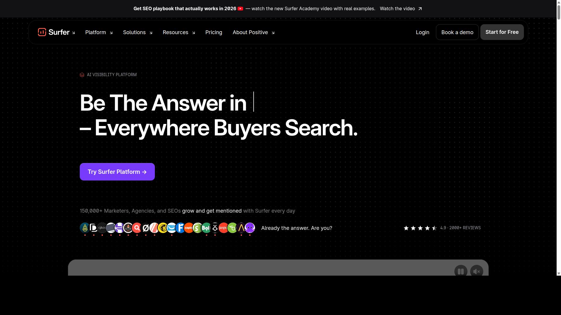 Surfer SEO website