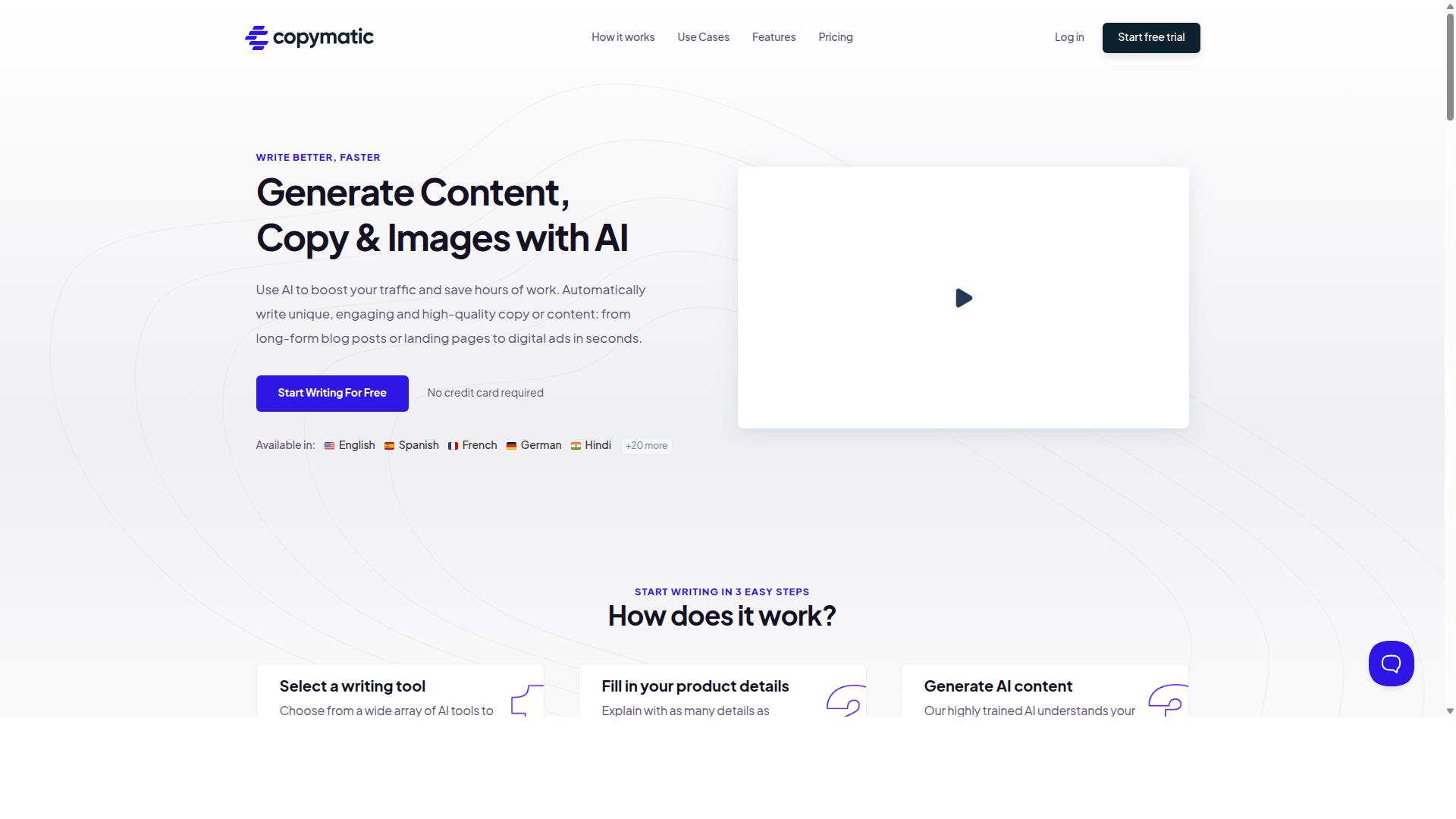Copymatic website